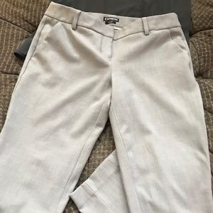 Express Columnist Pants 6 R Ankle Grey